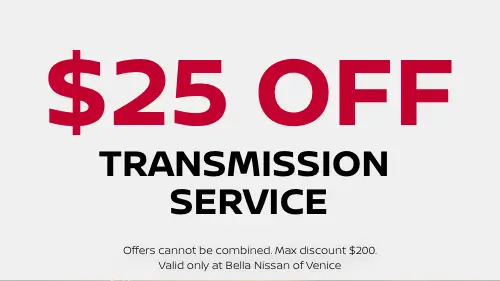 Coupon for $25 OFF TRANSMISSION SERVICE 